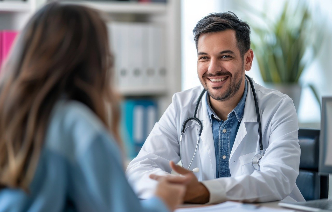 doctor with patient